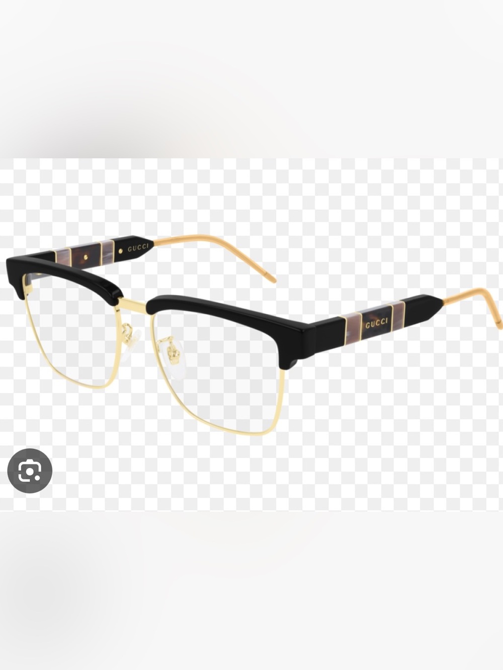 NWT Gucci Tortoise shell Gradient & Gold Lens Eyeglasses